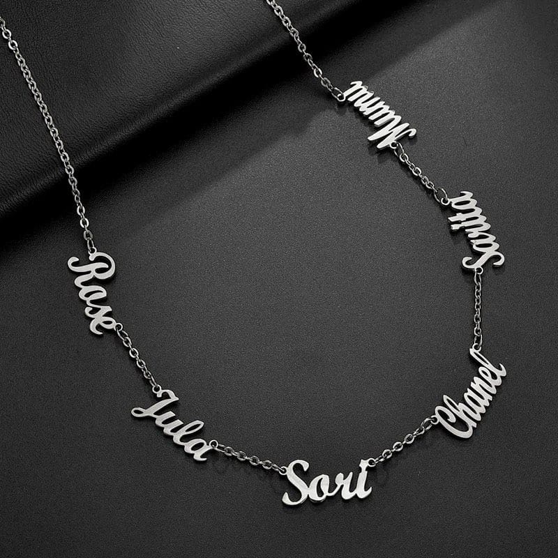 Name necklace with multiple names