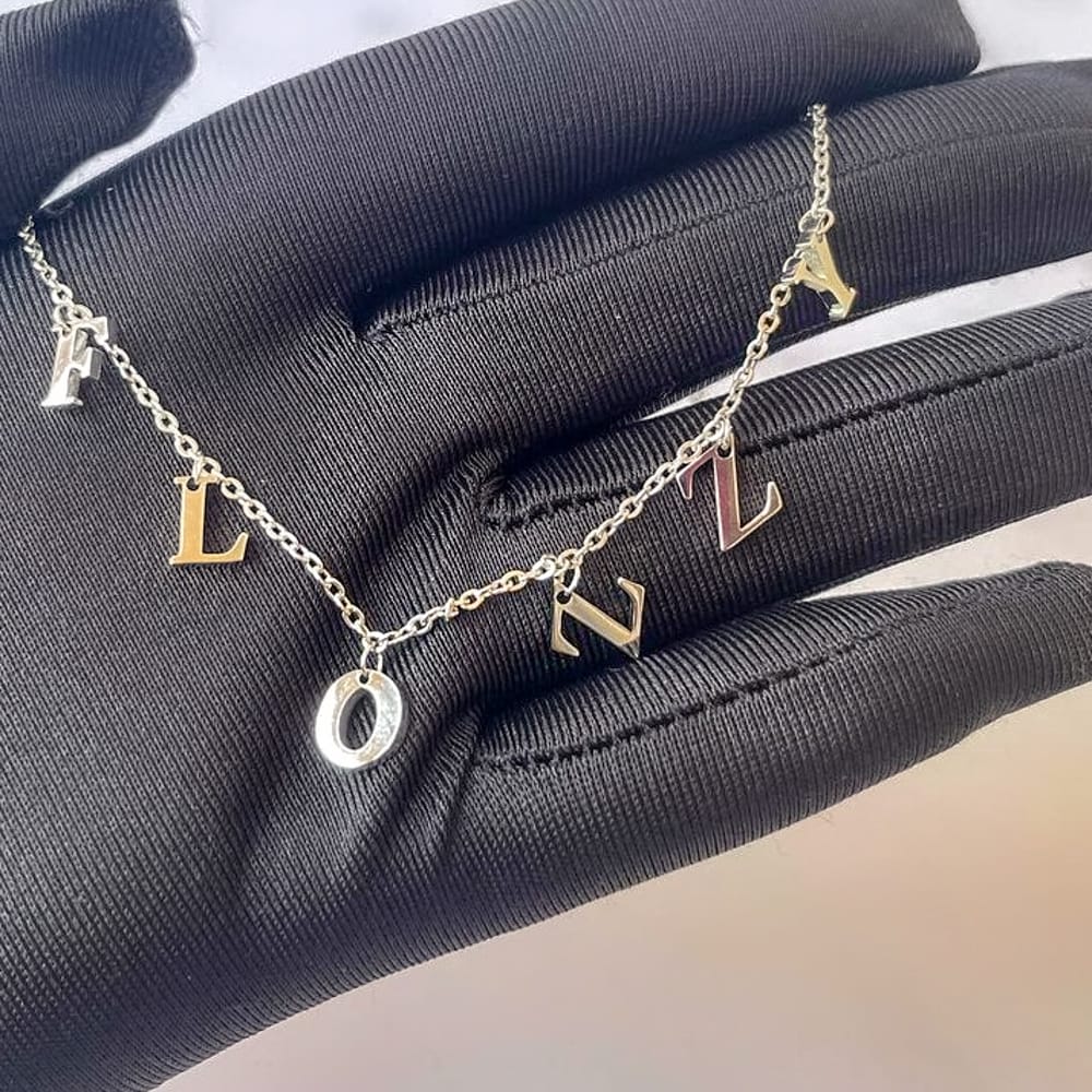 Spaced Initials Necklace